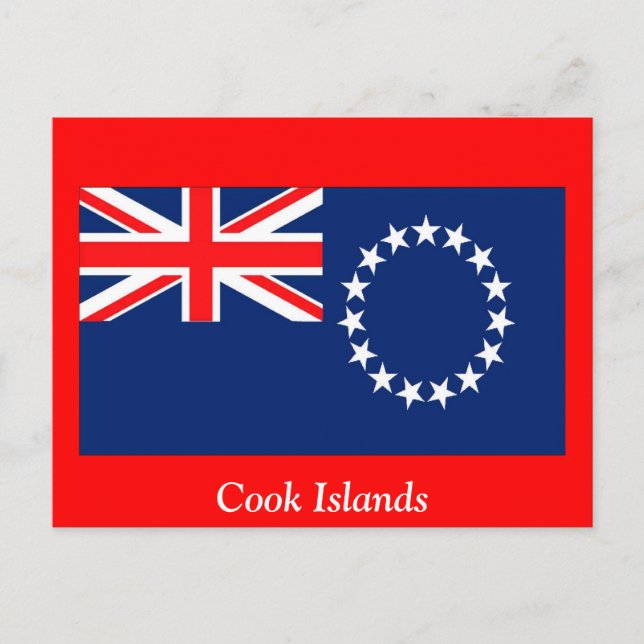 Postal Bandera de las Islas Cook (Anverso)