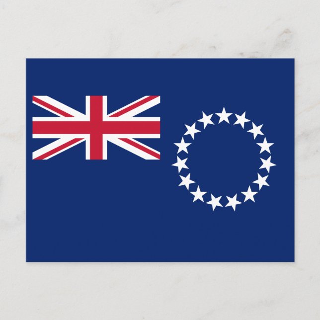 Postal Bandera de las Islas Cook (Anverso)