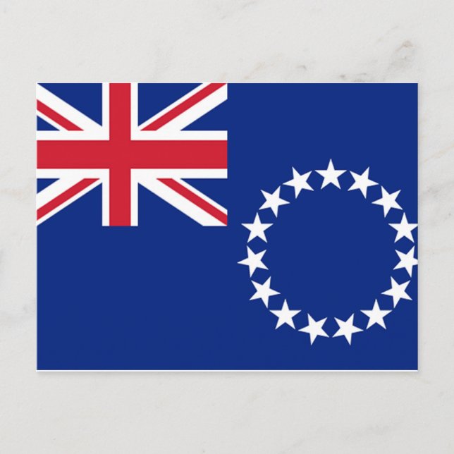 Postal Bandera de las Islas Cook (Anverso)