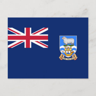 Postal Bandera de las Islas Falkland (Territorio Británic