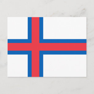 Postal Bandera de las Islas Feroe