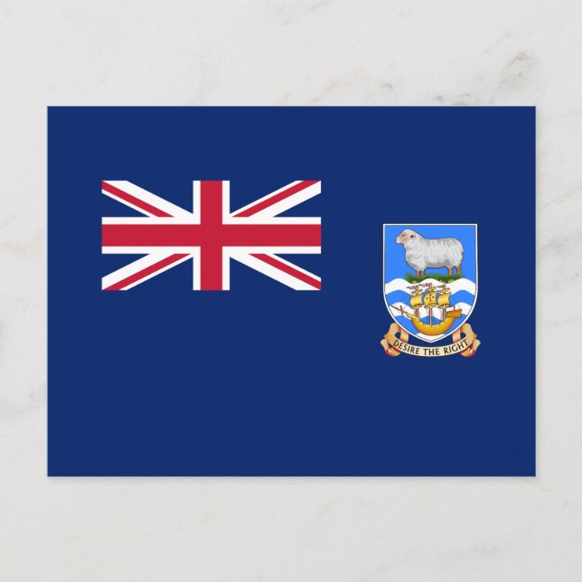 Postal Bandera de las Islas Malvinas (Anverso)