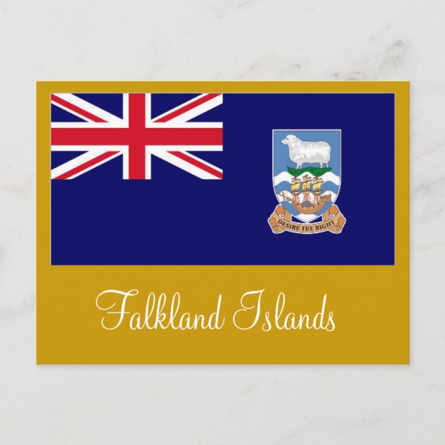 Postal Bandera de las Islas Malvinas (Anverso)