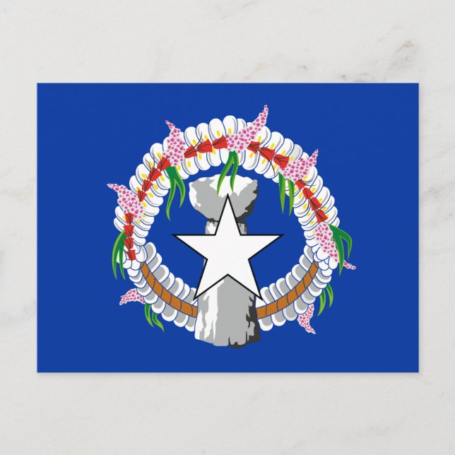 Postal Bandera de las Islas Marianas del Norte (Anverso)