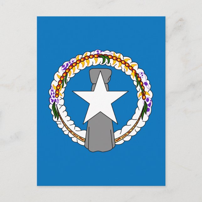 Postal Bandera de las Islas Marianas del Norte (Anverso)
