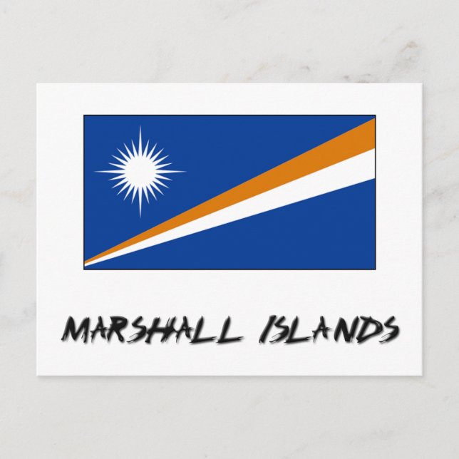 Postal Bandera de las Islas Marshall (Anverso)