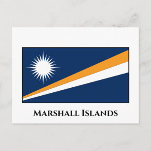 Postal Bandera de las Islas Marshall
