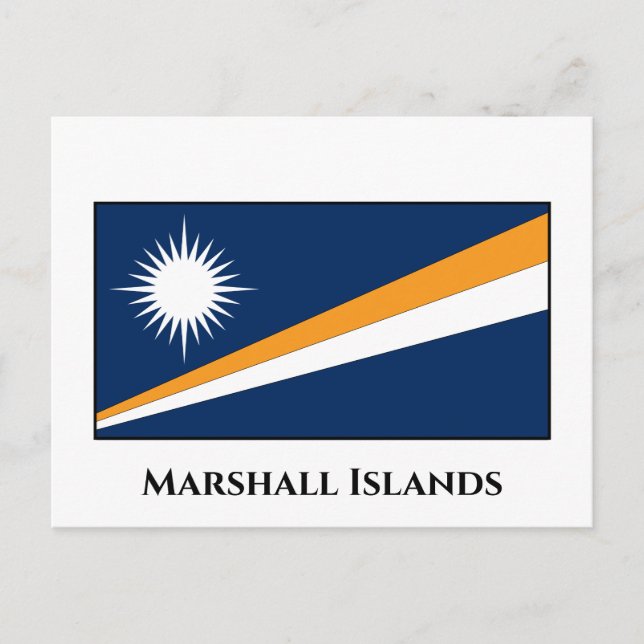 Postal Bandera de las Islas Marshall (Anverso)
