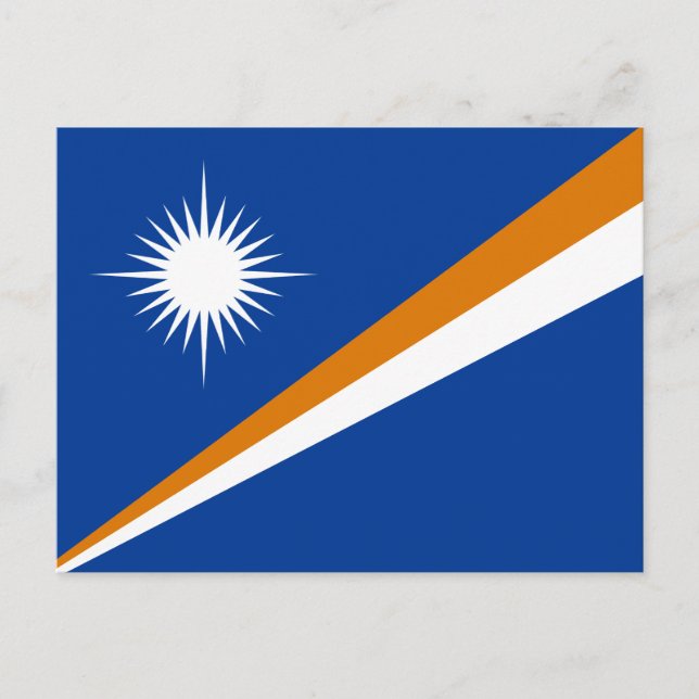 Postal Bandera de las Islas Marshall (Anverso)