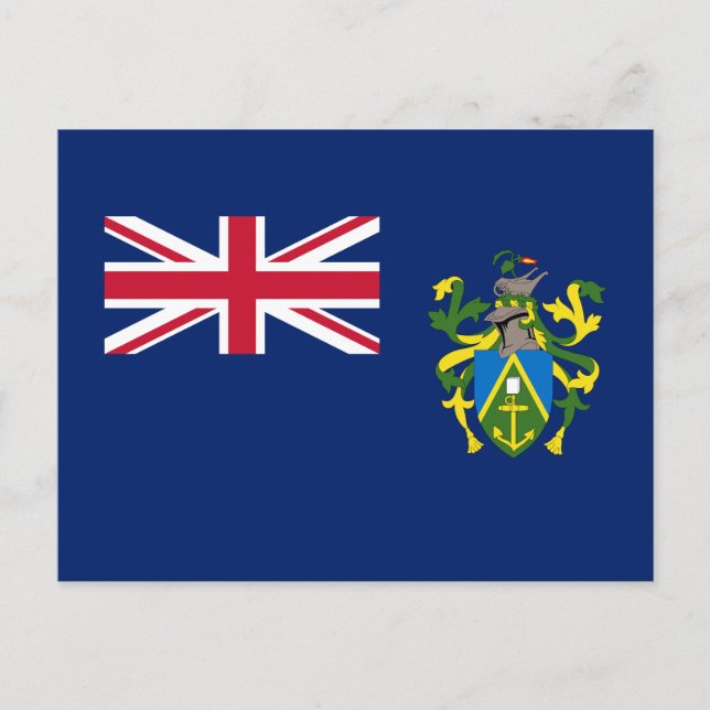 Postal Bandera de las Islas Pitcairn (Anverso)