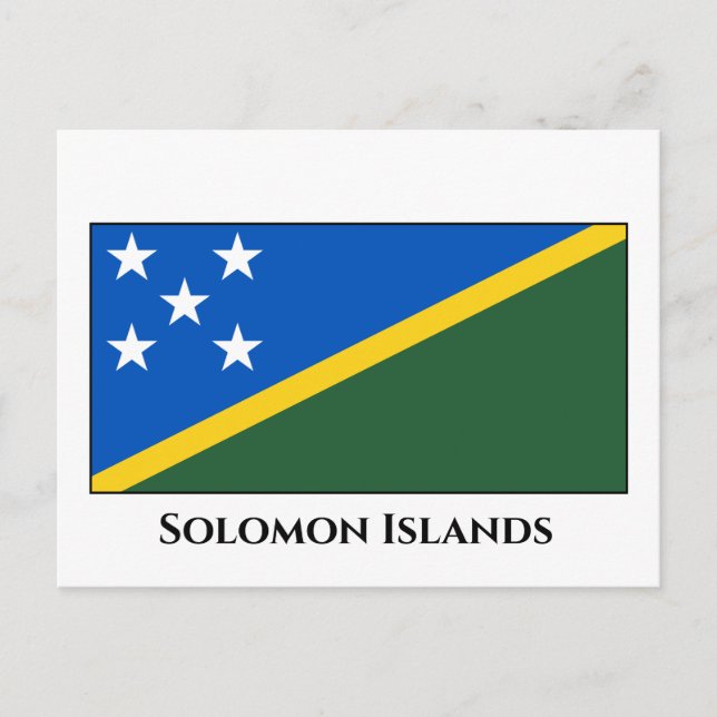 Postal Bandera de las Islas Salomón (Anverso)