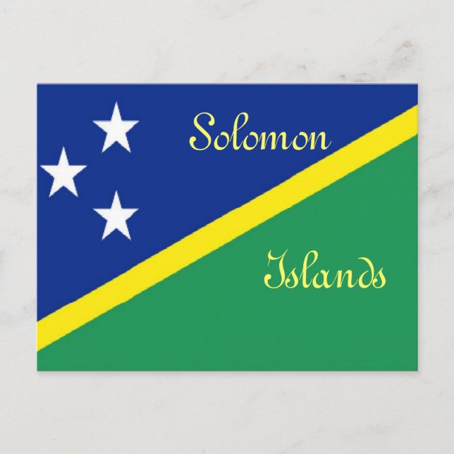 Postal Bandera de las Islas Salomón (Anverso)