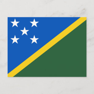 Postal Bandera de las Islas Salomón