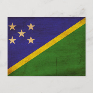 Postal Bandera de las Islas Salomón