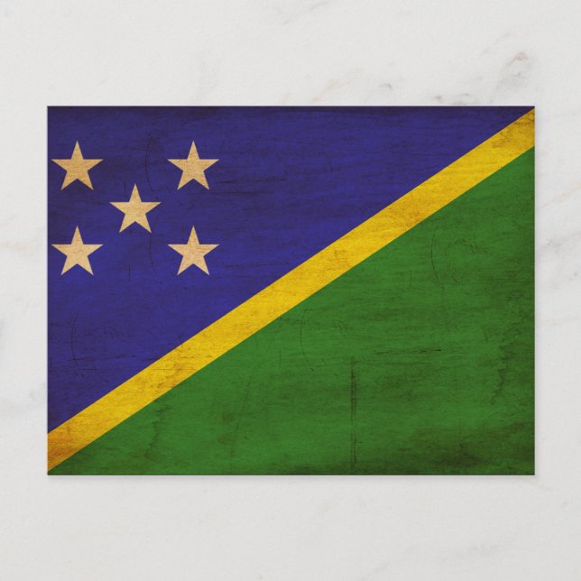 Postal Bandera de las Islas Salomón (Anverso)