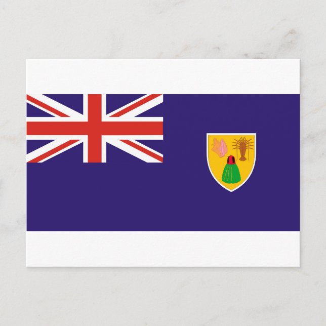 Postal Bandera de las Islas Turcas y Caicos (Anverso)