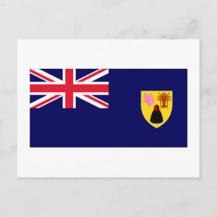 Postal Bandera de las Islas Turcas y Caicos