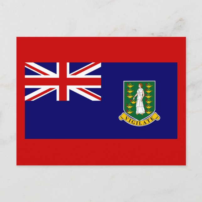 Postal Bandera de las Islas Vírgenes Británicas (Anverso)