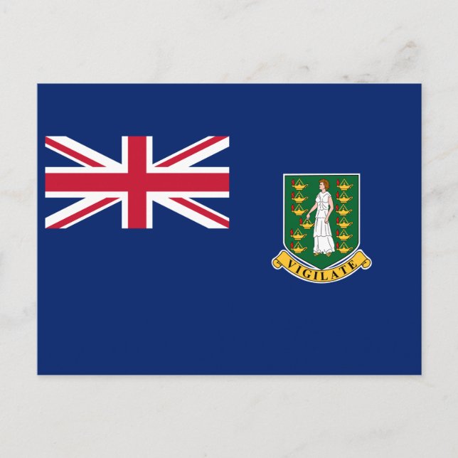 Postal Bandera de las Islas Vírgenes Británicas (Anverso)