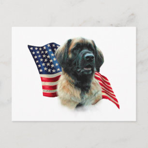 Postal Bandera de Leonberger