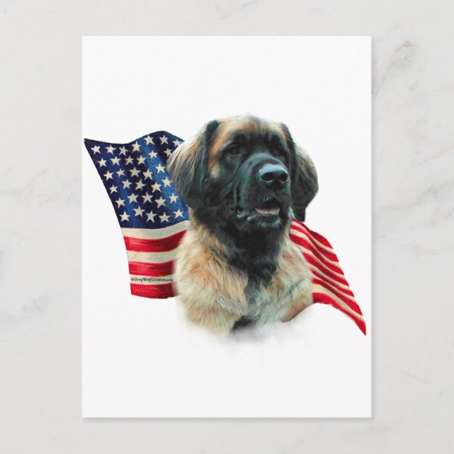 Postal Bandera de Leonberger (Anverso)