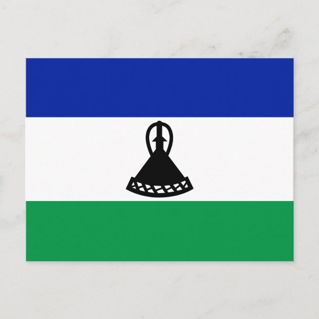 Postal Bandera de Lesoto (Anverso)