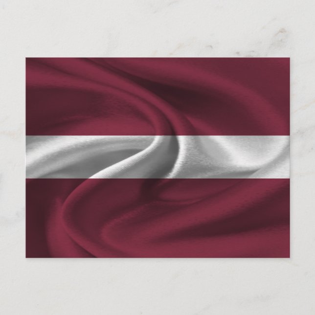 Postal Bandera de Letonia (Anverso)