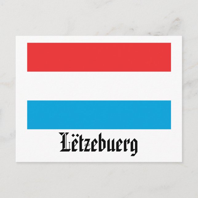Postal Bandera de Lëtzebuerg (Anverso)