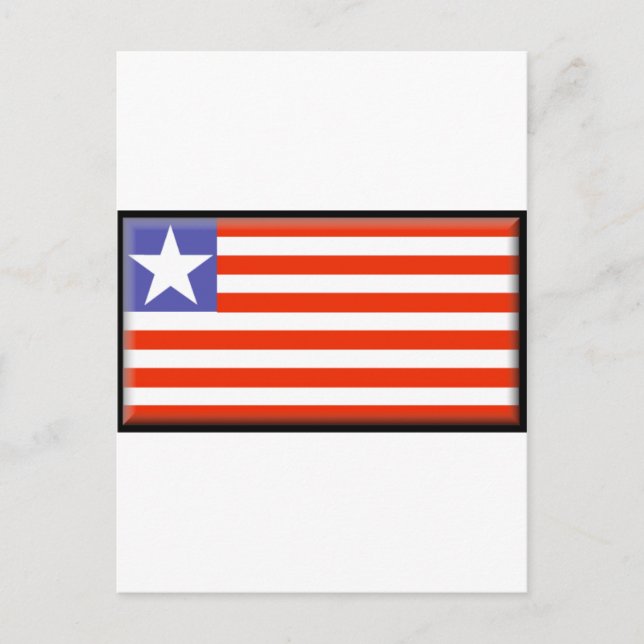 Postal Bandera de Liberia (Anverso)