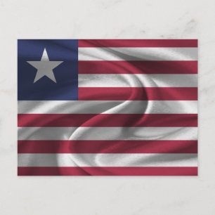 Postal Bandera de Liberia