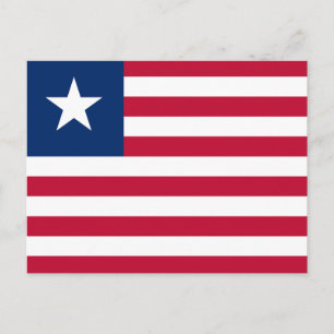 Postal Bandera de Liberia