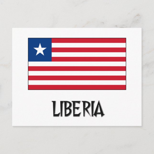 Postal Bandera de Liberia (Anverso)