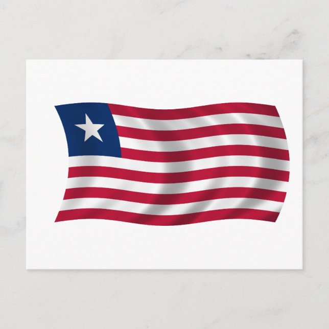 Postal Bandera de Liberia (Anverso)