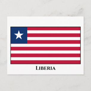 Postal Bandera de Liberia