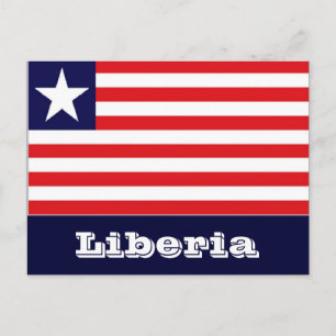 Postal Bandera de Liberia