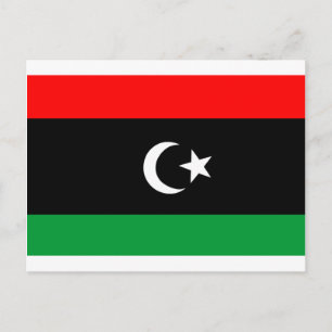 Postal Bandera de Libia
