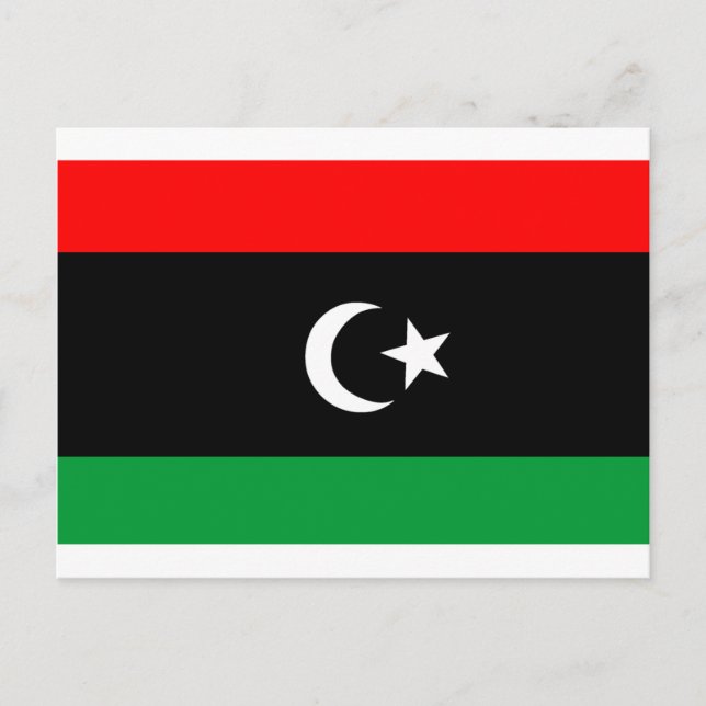 Postal Bandera de Libia (Anverso)