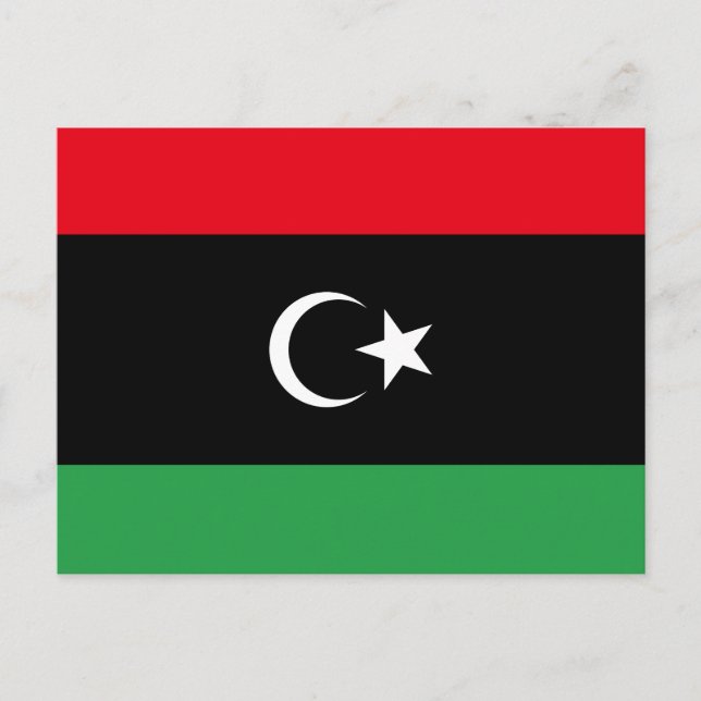 Postal Bandera de Libia (Anverso)
