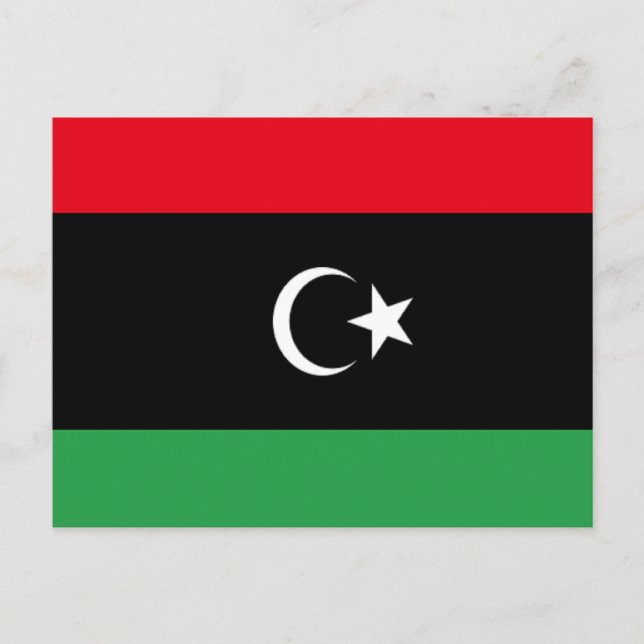 Postal Bandera de Libia (Anverso)