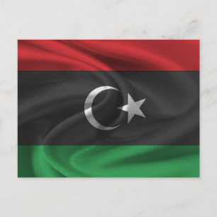 Postal Bandera de Libia
