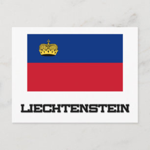 Postal Bandera de Liechtenstein