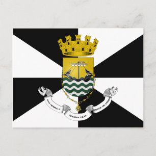 Postal Bandera de Lisboa y Portugal
