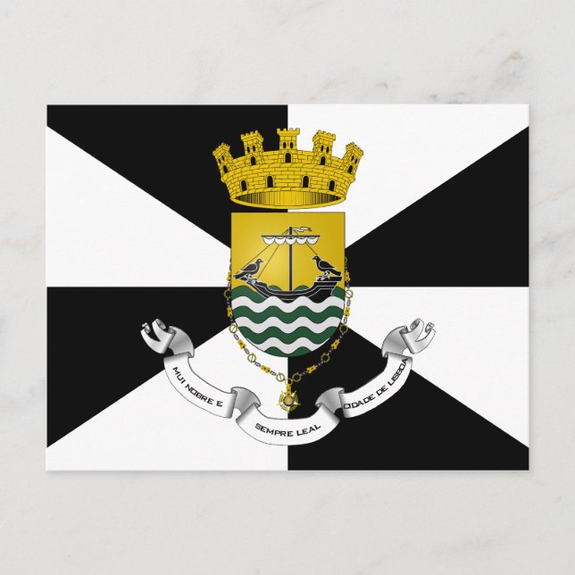 Postal Bandera de Lisboa y Portugal (Anverso)