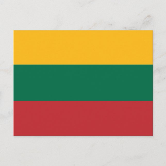 Postal Bandera de Lituania (Anverso)