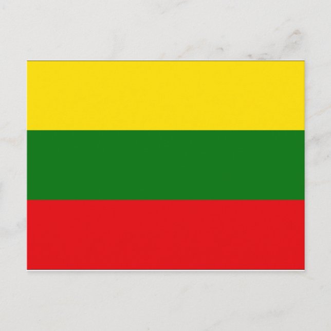 Postal Bandera de Lituania (Anverso)