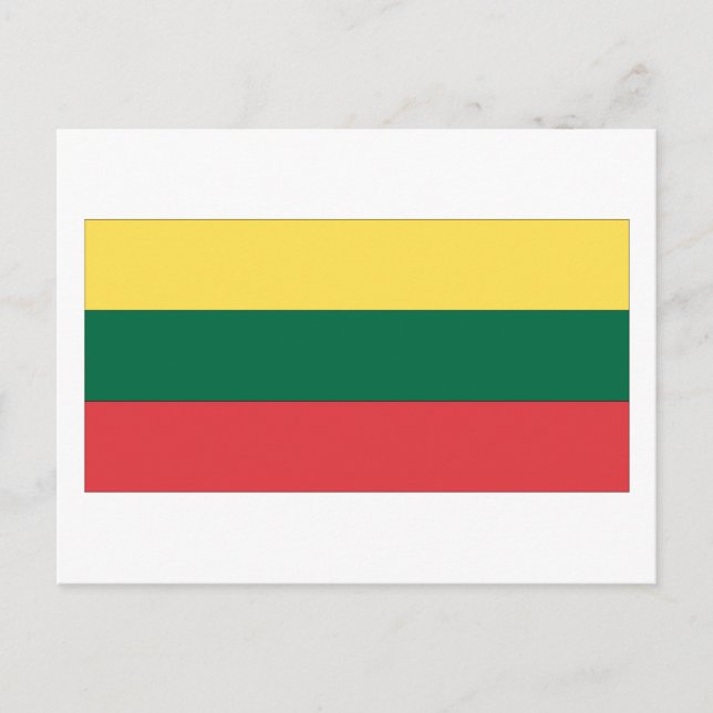 Postal Bandera de Lituania (Anverso)