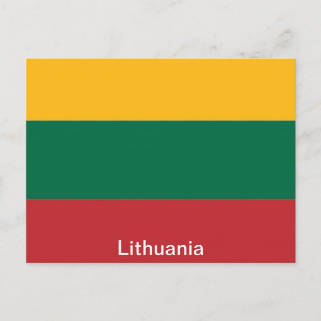 Postal Bandera de Lituania (Anverso)