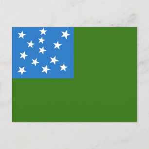 Postal Bandera de los chicos de las montañas verdes