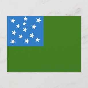 Postal Bandera de los chicos de las montañas verdes
