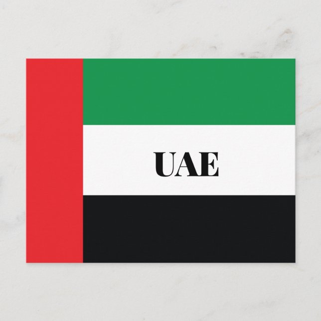 Postal Bandera de los Emiratos Árabes Unidos (Anverso)